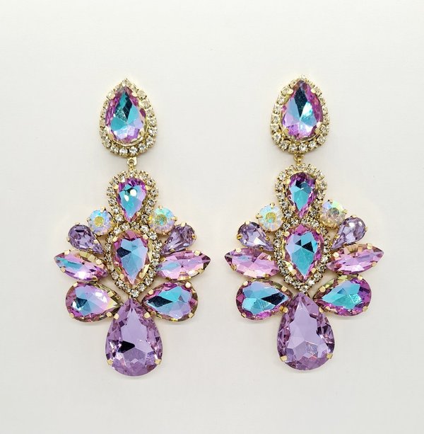 Lilac & Lilac AB 3.5 inch Earrings