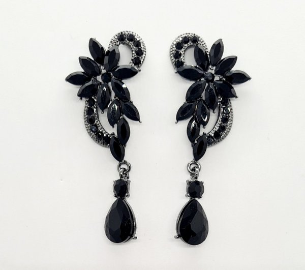Black 2.5 inch Earrings