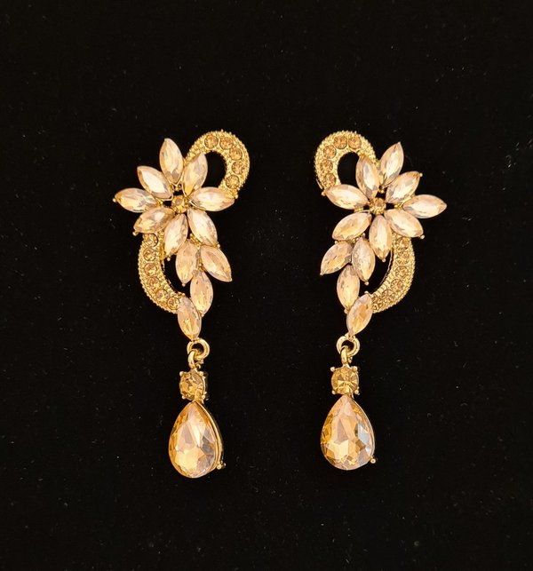 Champagne Gold 2.5 inch Earrings