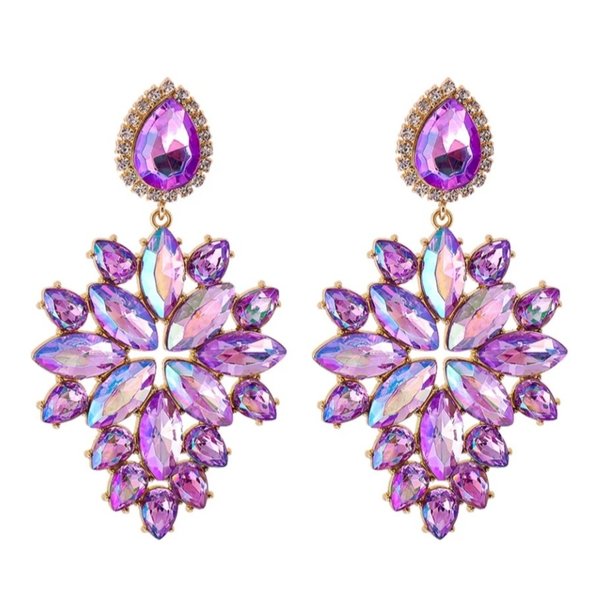 Lilac & Lilac AB 3.5 inch Earrings
