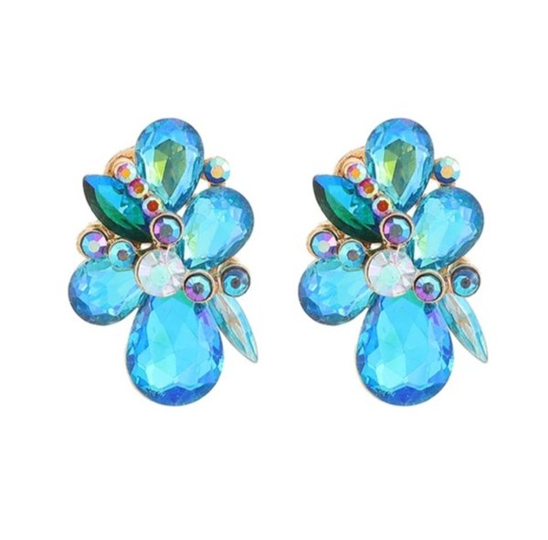 Multi Turquoise 1.25 inch Earrings