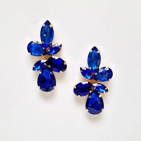 Royal Blue 1.75 inch Earrings