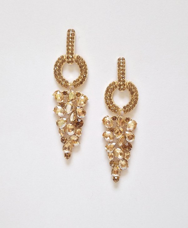 Gold 3.25 inch Earrings